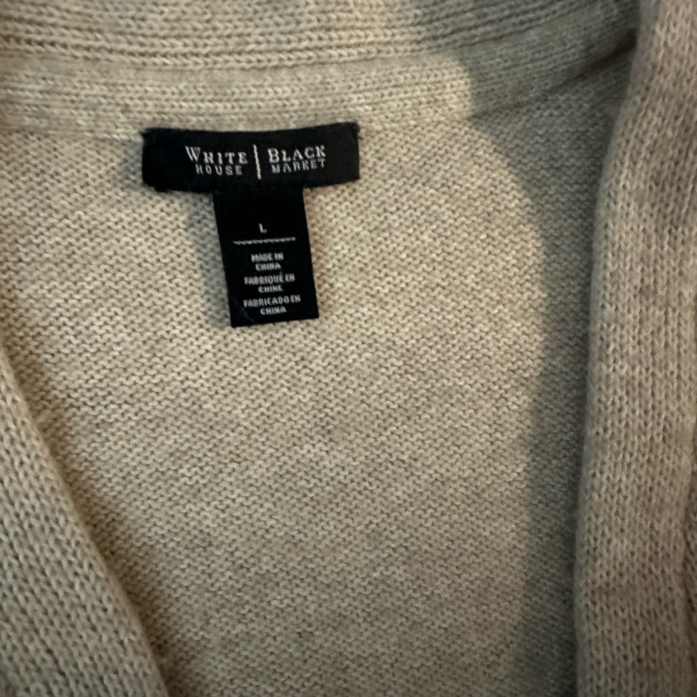 White‎ House Black Market Tan Knit Vest - Picture 2 of 5